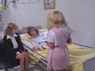 Vintage porn threesome with anal in hospital room